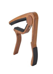 Wood Grain Guitar Capo Perfect for Acoustic Guitar Ukulele Banjo With Aluminum Material Rose Wood4081103