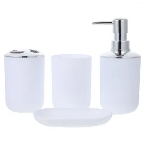 Liquid Soap Dispenser Bathroom Set Dresser Decor Washing Accessory Tray Personal Cup Plastic Lotion Bottle Toiletries Practical Supplies