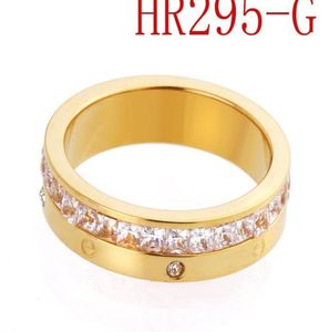 Trade di gioielli di moda intera e anello di diamanti mezza anello diamantato a diamante full designer di lusso di gioielli anelli da donna anelli Love111618721