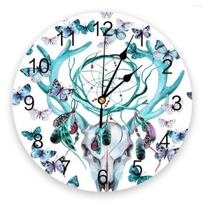 Wall Clocks Butterfly Dream Catcher 3D Clock Modern Design Brief Living Room Decoration Kitchen Art Watch Home Decor