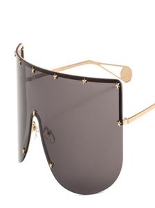 Sunglasses Women039s Oversized Eyewear Brand Designer Shoes Mirrored Sunglasses Mask Sun Visor Glasses7466084