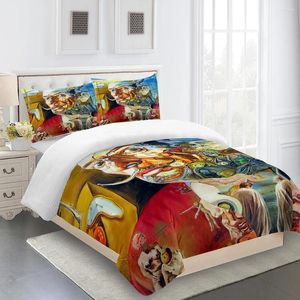 Bedding Sets Prophases Consold Duvet Cover Designer de luxo Pintura a óleo criativa de tamanho em tamanho real Têxtil moderno moderno