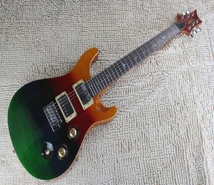 Cool Rainbow Finish Al Di Meola Prism E -Gitarre mit Standardvogeleinlagen Tremelo Bridge7516685