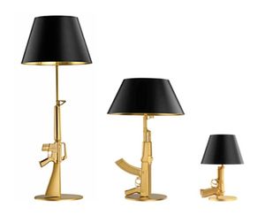 Moderno moderno ak47 gun lounge lussuria oro argenteo lampada da letto a led lampade a led per bambini infissi per bambini decorazioni a soppalco 10202203916662