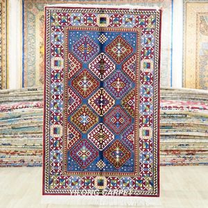 Carpets 91x152cm Handmade Silk Tribal Rug Easy To Clean Living Room Indoor Carpet (BL143)