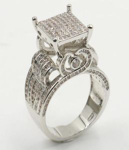 Choucong ny ankomst toppsäljande djur mode smycken real 925 sterling silver pave vit safir cz diamant kvinnor bröllop uggla 6648482
