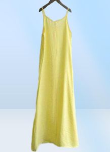 Summer 2021 Soft Full Slip Strappy Spaghetti Under Dress Cotton Petticoat Chemise Nightie Dresses for Women Y10069220494