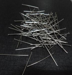 500pcs Stainless steel Head Pins Earring Craft Jewelry Making Pendants Pins Flat Head Findings 35mm9426727