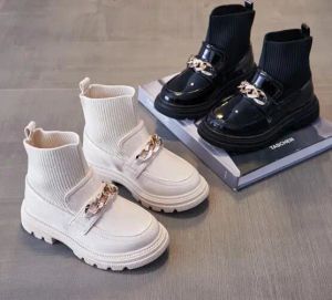 Buty jesienne dzieci kostki krótkie buty zimowe dziewczęta śnieg buty dla chłopców pluszowe buty motocyklowe śnieżne buty koronkowe buty rome buty dla dzieci
