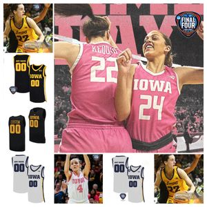 2024 Final 4 4 Jersey Iowa Hawkeyes Basketball NCAA College Kate Martin Jada Gyamfi Gabbie Marshall EDIGER AVA JONES SHARON GOODMAN ADDISON O'GRADY HANNAH STUELKE