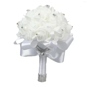 Hochzeitsblumen Braut Blumenstrauß romantische Braut Bouquet für französische rustikale Valentinstagsparty Gefällt mir Home Decoration