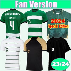 2023 24 Coates Lisbon Mens Soccer Jerseys 2024 Edição especial Paulinho NETO NUNO SANTOS PEDRO G. TRINCAO HOM