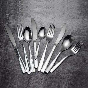 Conjuntos de utensílios de jantar 16pcs cozinha aço inoxidável 304 faca de faca de faca de tabela de talheres de talheres de talheres de talheres de talheres de talheres