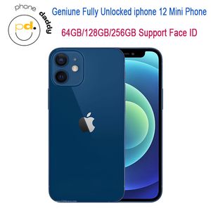 Geniune разблокировал Apple iPhone 12 Mini подлинный RAM 4GB ROM 64/128/256GB A14 IOS Face ID NFC 5G Сотовый телефон Идентификатор лица.