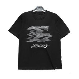 Wiosna i lato nowe męskie ubrania modne wzór mody wydrukowany krótki rękaw Casual Sports Lose T-shirt Pure Cotton Street Hip Hop Trend Ubrania G95