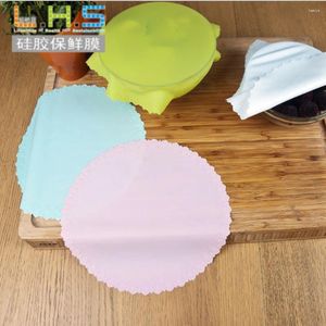 Tavolino tavolino strumenti da cucina multifunzionale tazza allungamento pellicola silicone alimentari avvolgibile copertura del vuoto riutilizzabile