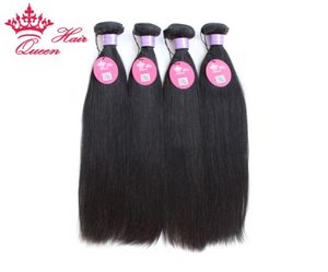 Queen Hair Official Store Malaysian Virgin Human Hair Extensions Straight Natural Color 1B Can Dye Fast 6503010