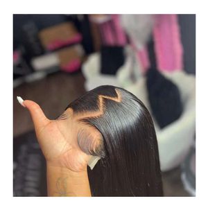 Wear and Go Human Hair Wig 6x5 Hd Lace Frontal Cuticle Aligned Hair Indian Lace Wigs, Thin HD Lace Frontal Wigs for Black Women