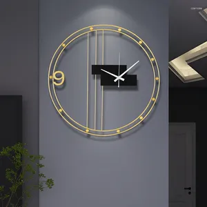 Wall Clocks Nordic Stylish Elegant Funny Luxury Background Clock Art Deco Aesthetic Industrial Big Size Saat Home Design