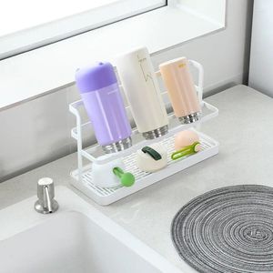 Kitchen Storage Bar Coffee Cup Holder Mug Household Insulated Cups Milk Bottles Drainage Rack Inverted Hanging