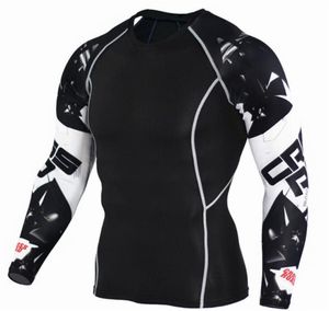 3D Tryckt Tshirt Compression Tights Men Fitness Running Shirt Breattable Long Sleeve Sport Rashgard Gym RashGuard Clothing C79435973