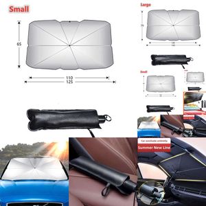 2024 2024 Bil Sunshade Paraply Car Sun Shade Protector Parasol Summer Sun Interior Windshield Protection Accessories for Auto Shading