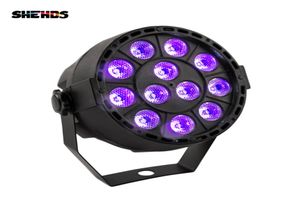 Shehds LED Stage Light Effect 12x3w Ultraviolet Color Flat Par DMX512 DJ Disco Disco KTV Bar BAR PROPRIETÀ DEIL PROCESSO SPECORE Spotlig5886288