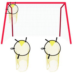 2 datorer Soccer Balls Football Goal Pocket Netting Training Aids Practice Nets Child