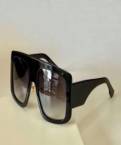 Large Oversize Sunglasses for Women BlackGray Gradient Glasses Ladies Fashion Black Shield Sunglasses Light Eyewear with box6399610