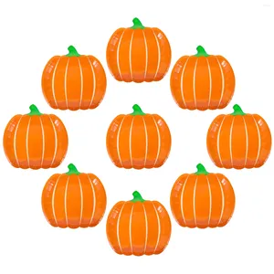 Disposable Dinnerware 25 Pcs Cake Decorations Pumpkin Shaped Plates Halloween Party Paper Holders Delicate Supplies