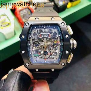 تاريخ RMS11 RICHARDMILL WATCH MENS ميكانيكية كاملة الأوتوماتيكية مستوردة من النبيذ برميل توربيون الأعمال التجارية