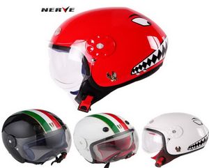 2019 New Deutschland Nerven elastisches Faser Kind halbe Gesicht Helme Kinder Motorradhelm für Jungen und Mädchen Größe S M2450008