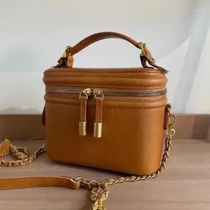 Bolsas de ombro caixas de design de luxo bolsa para mulheres alça de couro de couro de couro