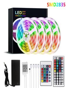 Remsor LED -ljus flexibel lampa 220v RGB strip vattentät bandband bakljus för TV -dekoration eu us uk au plug4981424