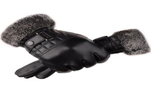 Projekt mody zagęszcza czarne ciepłe rękawiczki skórzane rękawiczki biznesowe Rękawica z ekranem dotykowym na męski prezent świąteczny 5006459