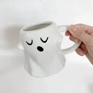 Кружки творческий смешная керамическая кружка хэллоуин чашка домашнее завтрак кофе кофе кофе кофейное молоко