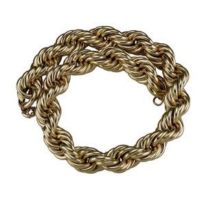 Mens Hip Hop Chain Halsband 14K Guldkedjor överdrivna stora halsband smycken 30mm 30inch6716325