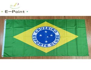 Brasil Cruzeiro Esporte Bandeira Clube 35ft 90cm150cm Bandeiras de Poliéster Bandeira Decoração Voando Home Garden Flagg Presentes Festivos1953399
