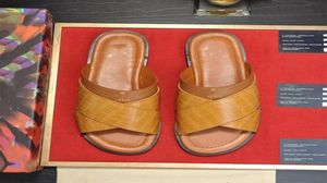 Lyxpar Stylish Adult Sandals Slipproof Tjockisoled Inomhus utomhus tofflor Designer Män Flip Flops House Sleepers Shoes M9707820