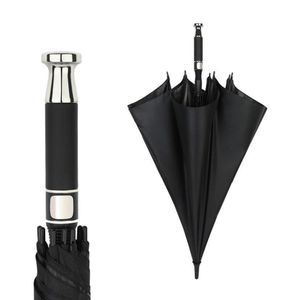 Umbrellas Luxury Golf Umbrella Full Fiber Automatic Long Handle Business Sraight Paraguas Customized Logo4826330