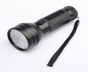 Epacket 395nM 51LED UV Ultraviolet flashlights LED Blacklight Torch light Lighting Lamp Aluminum Shell22084090885