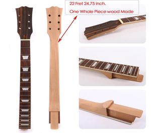 Yinfente Electric Guitar Neck Ersättning 22 FRET RODOWROOD FRETBOARD One Piece Wood Made 2475 Inch Guitar Parts7430805