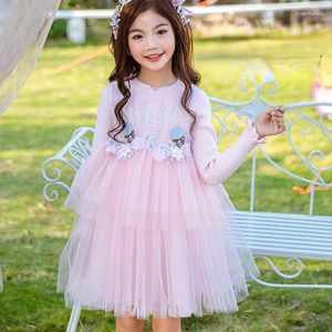Girl Dresses Evening for Girls Clothes Children Holiday Princess Party Wedding Birthday Carnival Costume Cashing 8y
