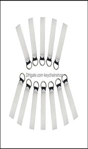 Anahtarlık Moda Aksesuarları Beyaz Boş Neoprene Bileklik Krât Strap Band Süblimasyon Baskı için Serin Fob El Bilek DR3037555