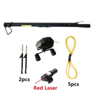 Professional RedGreen Laser Fishing Telescopic Slings Fish Dart BL25 Scroll Outdoor Hunting Shooting Package Adult Game 240412