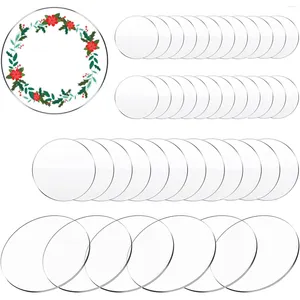 Party -Dekoration 42pcs Kreis klares Acrylblatt Set 3/4/6 -Zoll -Rundzeichen für Cricut -Schneiden und Gravurmalerei DIY -Projekte