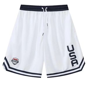 Short da basket stampato USA Allenamento per uomini Shorts Active Tasche sciolte allenamento di allenamento per le gum sport vestiti con bottoni 240412 240412