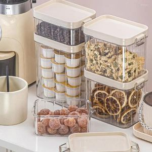 Storage Bottles Spice Jars Kitchen Organization Containers Stackable Sealed For Leakproof Rice