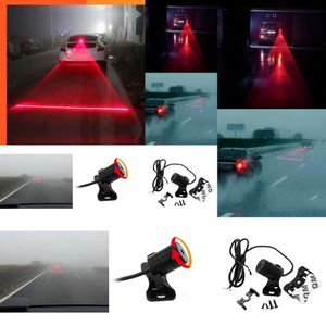 2024 2024 Car Auto LED Laser Fog Light Motorcycle Tail Lamp Vehicle Anti-Collision Taillight Brake Braking Warning Lamps Car Fog Light