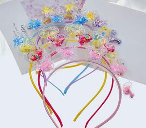 Hair Accessories Transparent Quicksand Headbands For Children Kids Mouse Ears Love Stars Sequin Hairbands Bezel Hoops Girls4191283